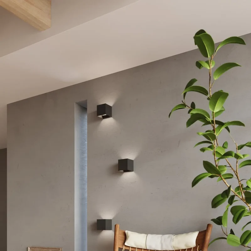 Applique Murale LED IP54 | LUCA (Noir)