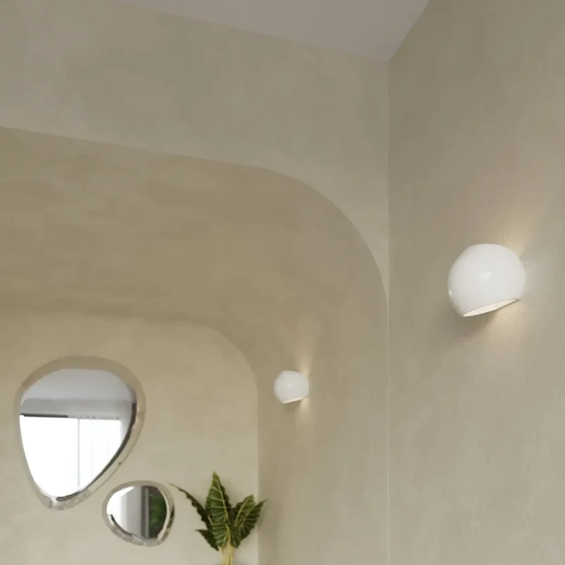 Applique Murale | GLOBE VERNIE (Blanc Brillant)