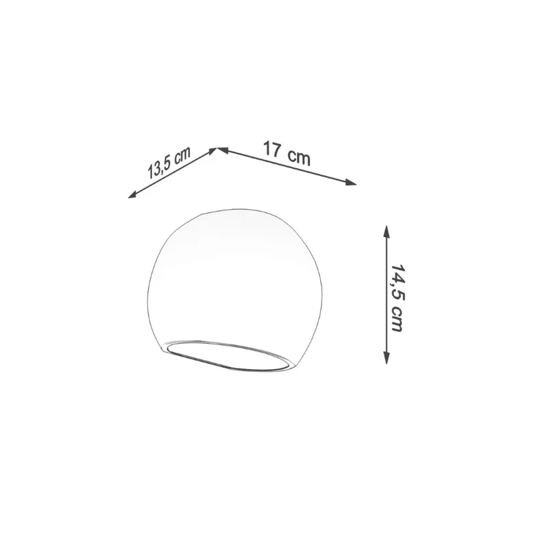 Applique Murale | GLOBE VERNIE (Blanc Brillant)